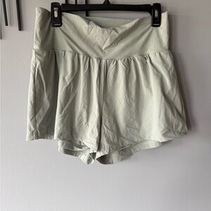 Women's Sage Green Athletic Shorts